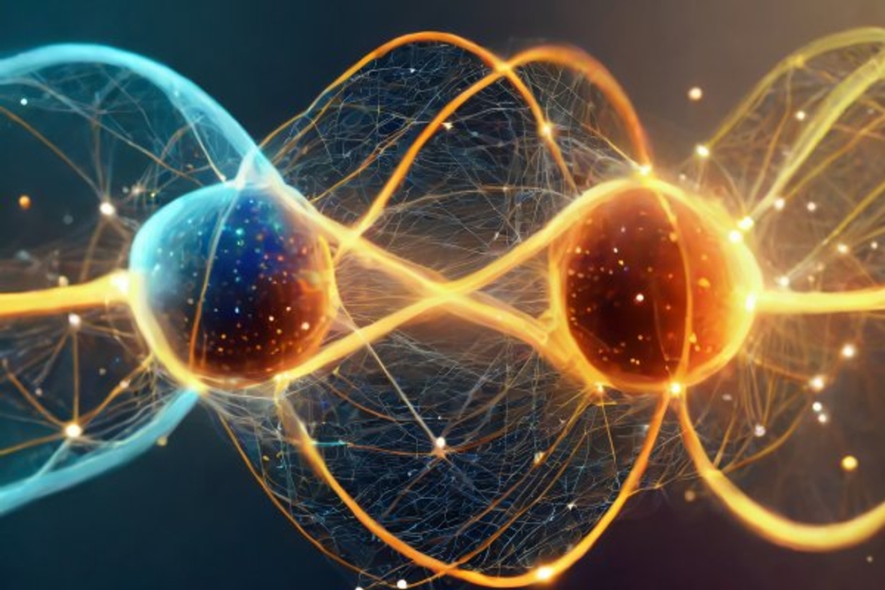 Creative representation of quantum entanglement.