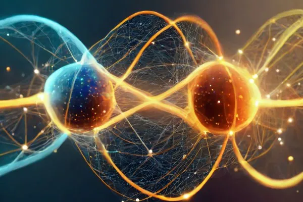 Creative representation of quantum entanglement.